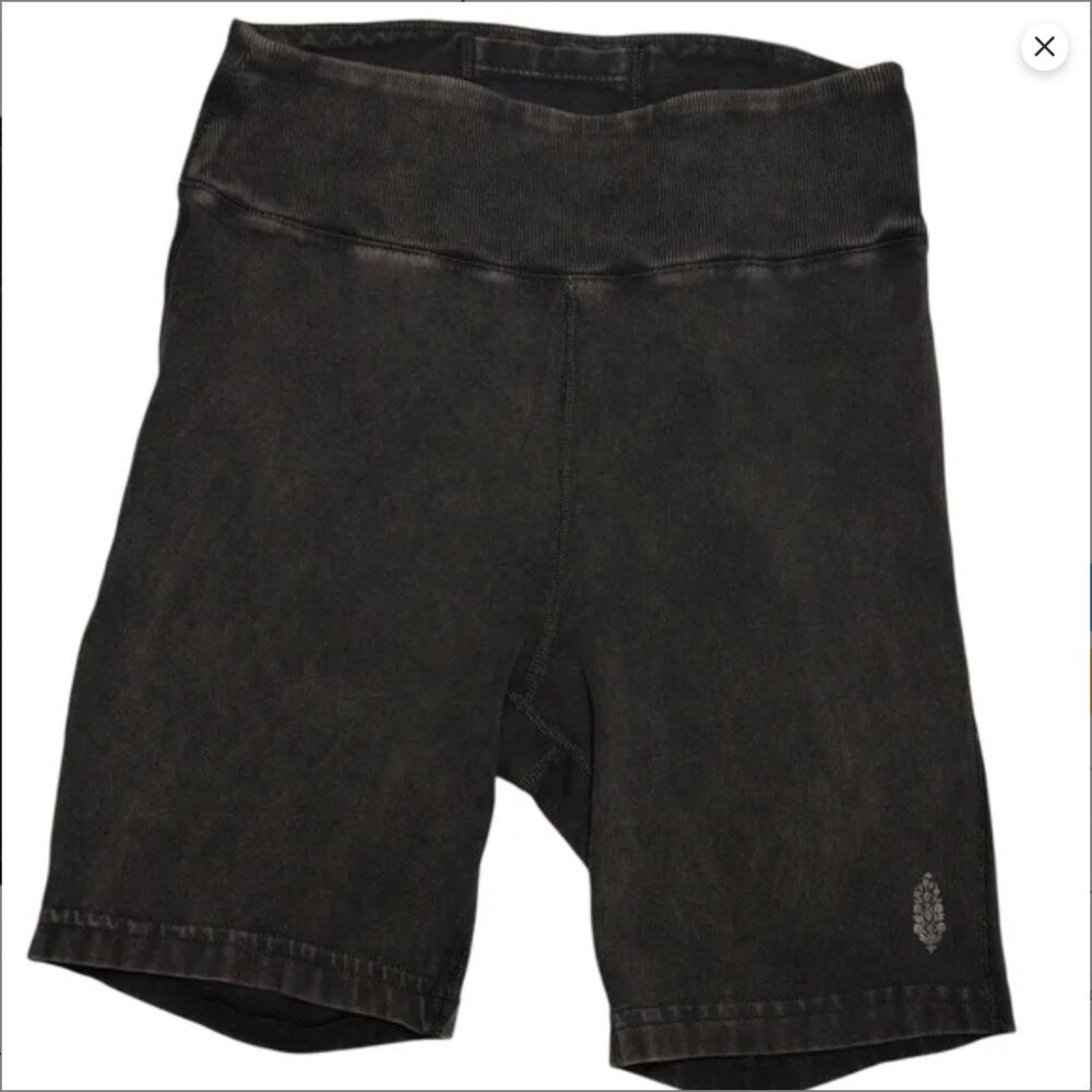 Free People dark gray cotton biker shorts Large